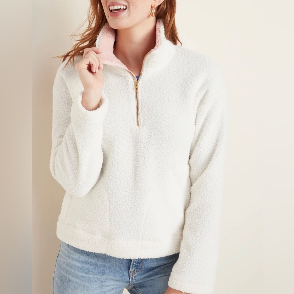 Old Navy sherpa 1/4 zip